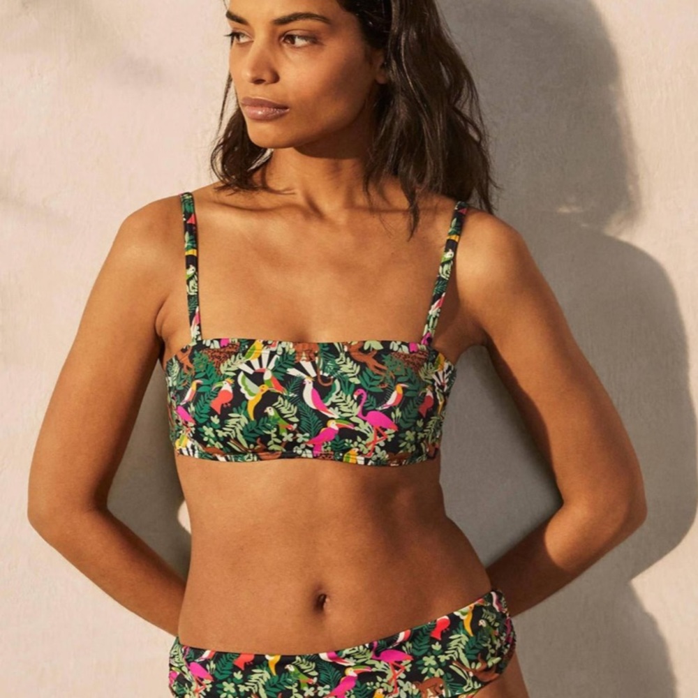 Boden Multicolor Floral Bikini